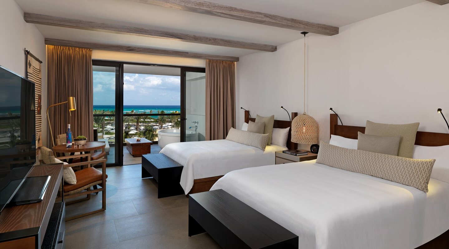 Riv unico hotel riviera maya room alcoba ocean view double 002